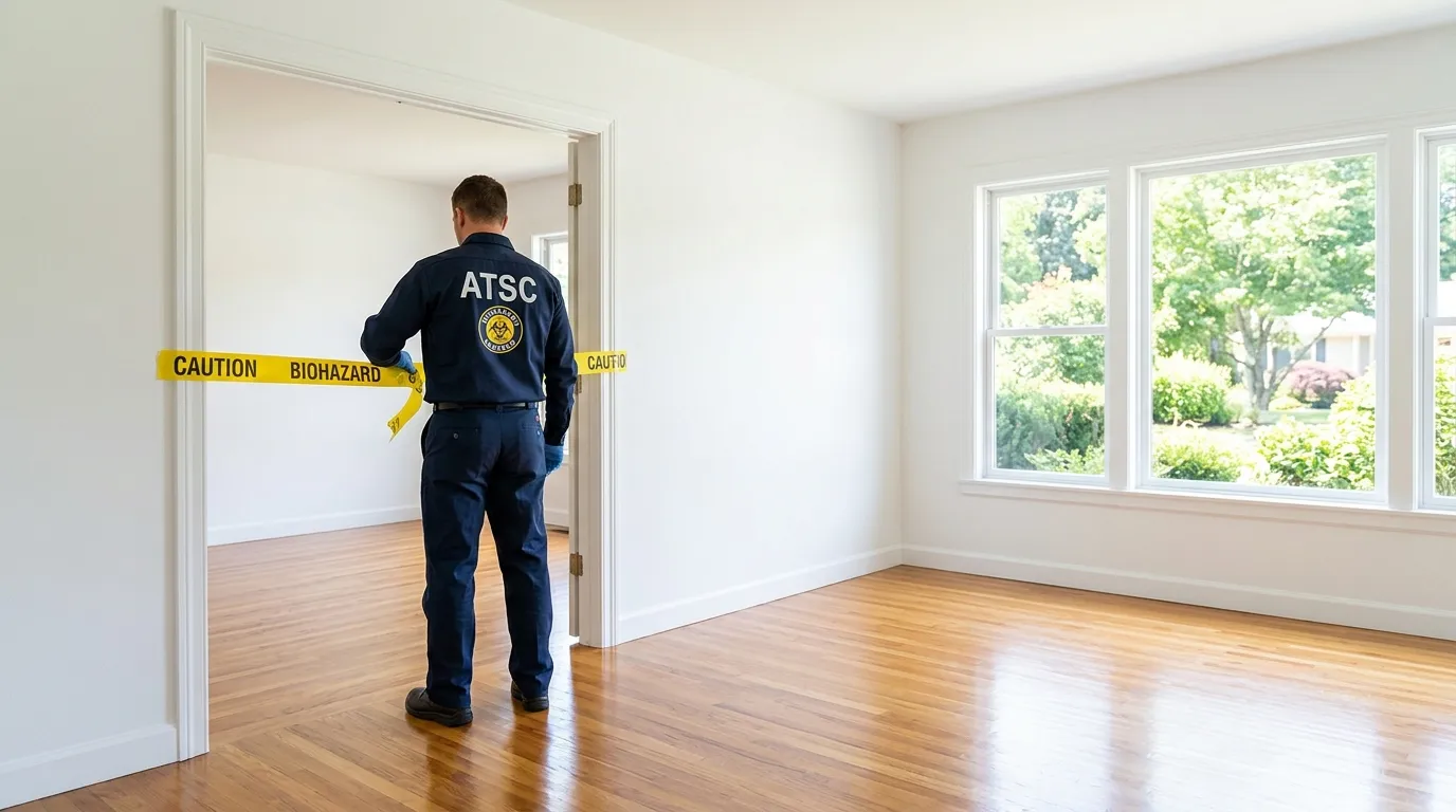 Certified biohazard cleanup crew performing Trauma Scene Cleanup in Pacific Palisades